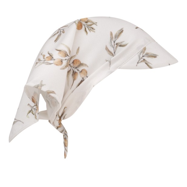 bamboo scarf/hat with a visor olives