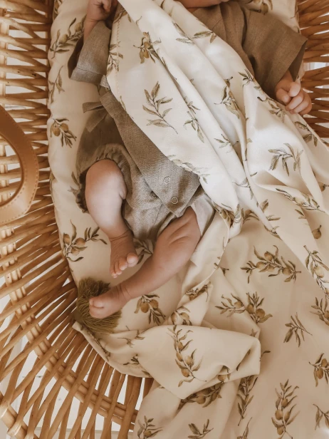 bamboo light blanket 75x100 cm olives samiboo