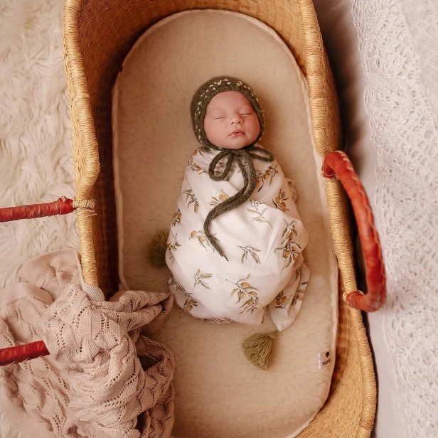 bamboo light blanket 120x100 cm olives samiboo