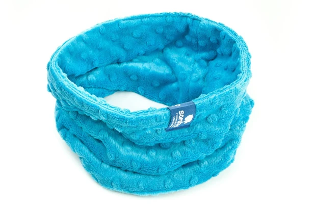 Tunel scarf  turkuois minky